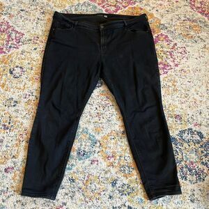 Old Navy Rockstar Super Skinny Built in Warm Black Jeans 18 Fleece lined